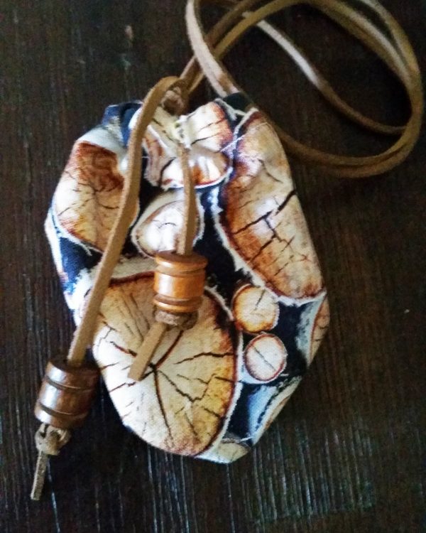 Handstitched Material Medicine Bags | Mojo Drawstring Pocket Size | Crystal and Herb Travel Safe | Shaman Tools | Coin Pouch | Jewelry - Image 7