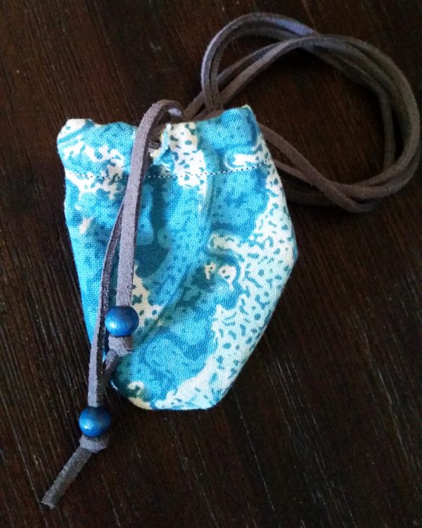 Handstitched Material Medicine Bags | Mojo Drawstring Pocket Size | Crystal and Herb Travel Safe | Shaman Tools | Coin Pouch | Jewelry - Image 11