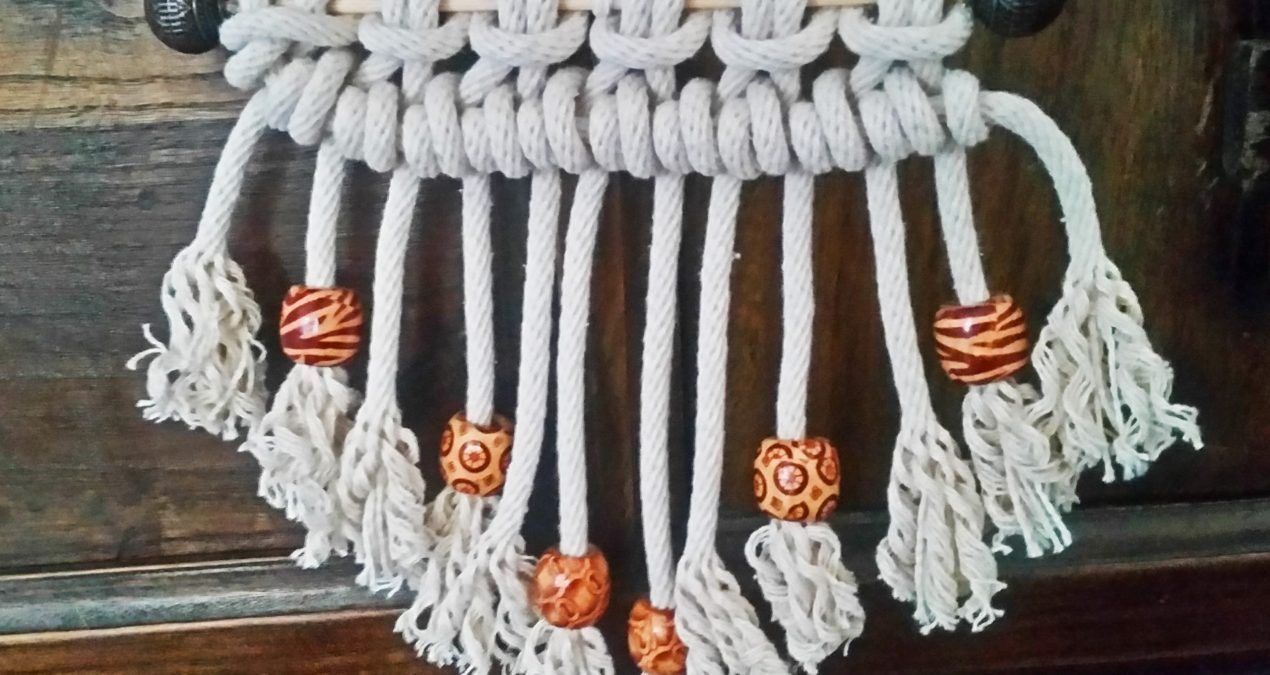 Tribal Inspired Small Macramé Hanger