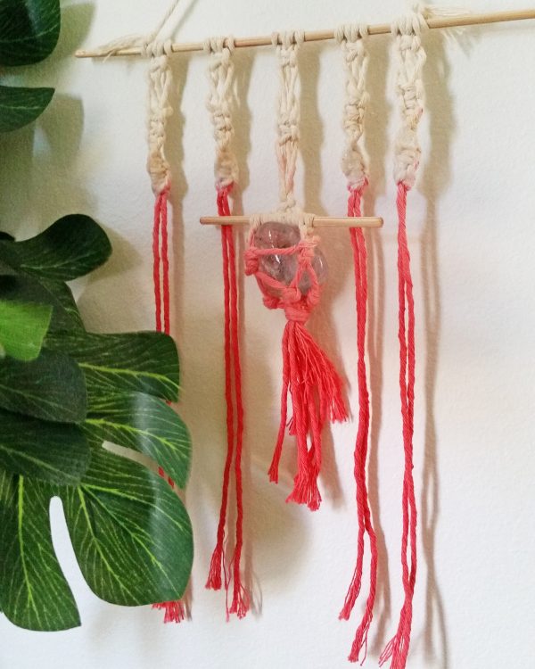 Tibetan Quartz Fire Macrame