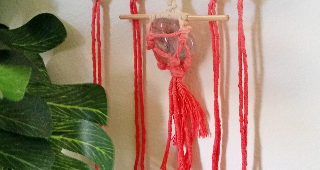 Tibetan Quartz Fire Macrame