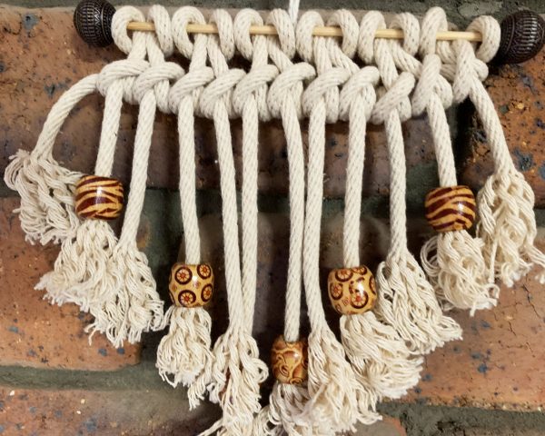 Tribal Inspired Small Macramé Hanger - Image 4