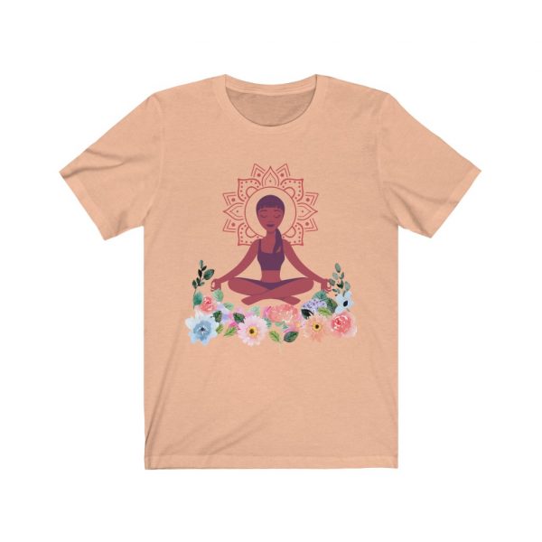 Yogi Floral Short Sleeve Tee | Spiritual Design Unisex T-shirt | Gifts for Energy Healers | Meditation Apparel | Yoga Top | Witchy Clothes - Image 6