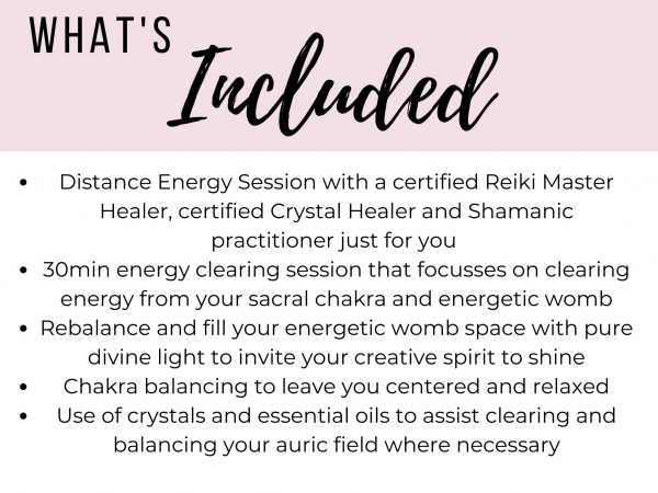 Energetic Womb Healing and Sacral Cleanse | Reiki Energy Healing - Image 3