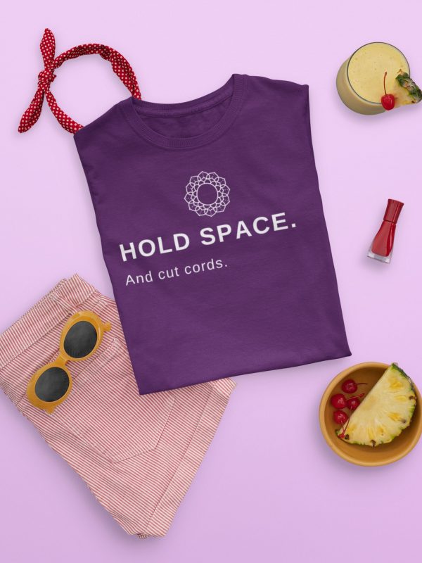 Hold Space Short Sleeve Tee | Spiritual Design Unisex T-shirt | Gifts for Energy Healers | Meditation Apparel | Yoga Top | Witchy Clothes - Image 4