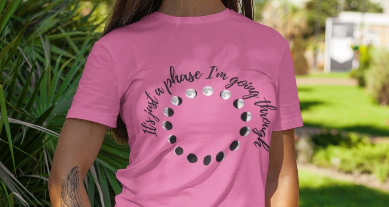 It’s Just A Phase I’m Going Through Short Sleeve Tee | Spiritual Design Unisex T-shirt | Meditation Apparel | Yoga Top | Witchy Clothes Gift