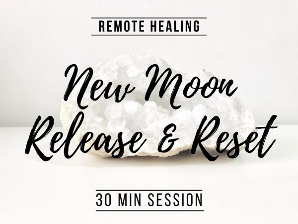 new moon release and reset energy healing