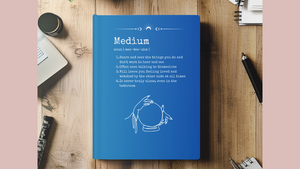 Psychic Intuitive Hardcover Journal Matte – Definition Notebook, Medium, Psychic Gifts Diary, Divination, Witchcraft Journal, Tarot