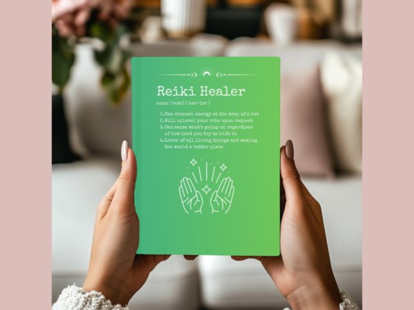 Reiki Healer Hardcover Journal Matte Notebook - Spiritual Healing, Chakras, Energetic Healing, Holistic Health, Definition Journal - Image 5