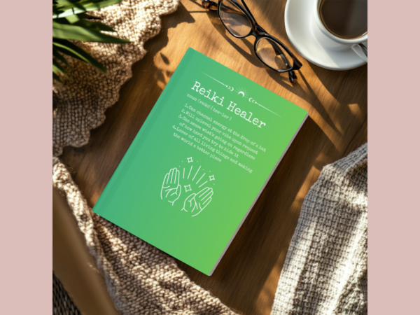 Reiki Healer Hardcover Journal Matte Notebook - Spiritual Healing, Chakras, Energetic Healing, Holistic Health, Definition Journal - Image 2