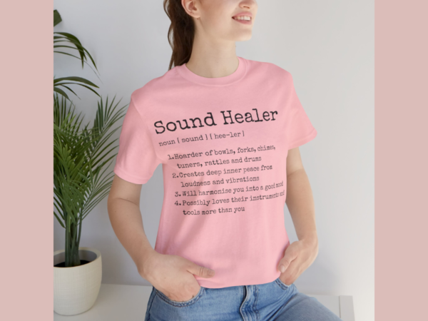 Sound Healer Definition Tee, Motivational Spiritual T-shirt, Women's Inspirational Top, Self Love T Shirt, Comfy Yoga Funny Saying Tshirt - Image 5